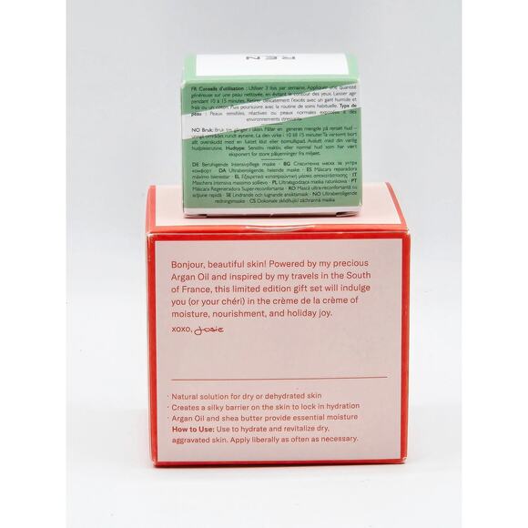 Josie Maran Argan Amour Balm 1.7 oz & REN Evercalm Comforting Rescue Mask .5oz - Picture 3 of 4